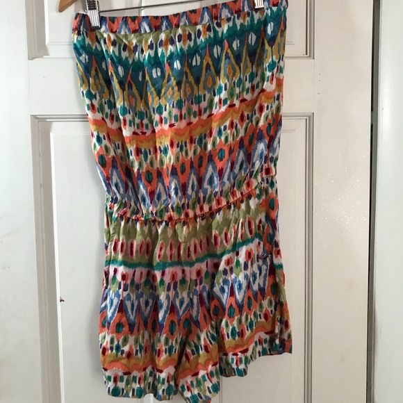 Boho strapless romper - Picture 1 of 2
